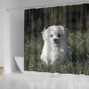 Cute Maltese Dog Print Shower Curtains-Free Shipping