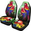 Lovely Scarlet Macaw Parrot  Print Car Seat Covers- Free Shipping