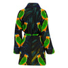 Caique Parrot Print Women's Bath Robe-Free Shipping