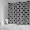 Curly Coated Retriever Dog Pattern Print Shower Curtains-Free Shipping