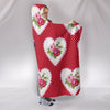 Saint Bernard Dog Red Print Hooded Blanket-Free Shipping