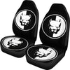 Pit Bull Dog On Black Print Car Seat Covers-Free Shipping