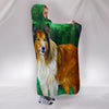 Rough Collie Dog Art Print Hooded Blanket-Free Shipping