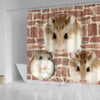 Lovely Roborovski Hamster Print Shower Curtains-Free Shipping