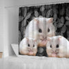 Cute Chinese Hamster Print Shower Curtains-Free Shipping