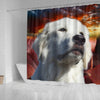 Great Pyrenees Print Shower Curtains-Free Shipping