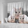 Amazing Chinese Hamster Print Shower Curtains-Free Shipping