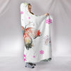 Pretty Butterfly Pattern Hoodie Blanket