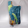 Ring Necked Parakeet Print Hooded Blanket-Free Shipping