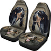 Bluetick Coonhound Print Car Seat Covers- Free Shipping