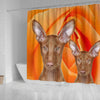 Pharaoh Hound Dog Print Shower Curtains-Free Shipping
