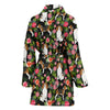 Beagle Dog Floral Print Women's Bath Robe-Free Shipping