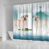 Labrador Retriever Dog Print Shower Curtain-Free Shipping