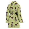 German Shorthaired Pointer Dog Pattern Print Women's Bath Robe-Free Shipping