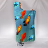 Platy Fish Print Hooded Blanket-Free Shipping