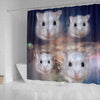 Campbell's Dwarf Hamster Print Shower Curtains-Free Shipping