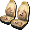 Cute Pomeranian Dog Print Car Seat Covers- Free Shipping