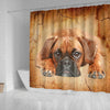 Boxer Dog Print Shower Curtains-Free Shipping