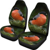 Bullfinch Bird Print Car Seat Covers-Free Shipping