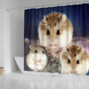 Roborovski Hamster Print Shower Curtains-Free Shipping