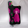 Pink Poodles Hooded Blanket for Lovers of Poodle Dogs