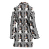 Greater Swiss Mountain Dog Pattern Print Women's Bath Robe-Free Shipping