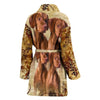 Cute Vizsla Print Women's Bath Robe-Free Shipping