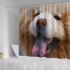 Lovely Chow Chow Dog Print Shower Curtains-Free Shipping