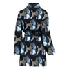 Poodle Dog Pattern Print Women's Bath Robe-Free Shipping