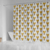 Shiba Inu Dog Pattern Print Shower Curtains-Free Shipping