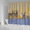 Amazing Weimaraner Dog Print Shower Curtain-Free Shipping