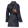 Beauceron Dog Print Women's Bath Robe-Free Shipping