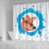 Jersey Cow Print Shower Curtain-Free Shipping