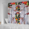 Charolais Cattle (Cow) Print Shower Curtains-Free Shipping