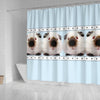 Himalayan guinea pig Print Shower Curtain-Free Shipping