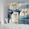 Lovely Persian Cat Shower Curtains-Free Shipping