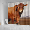 Senepol Cattle (Cow) Print Shower Curtain-Free Shipping