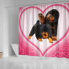 Cute Tibetan Mastiff Puppies Print Shower Curtain-Free Shipping