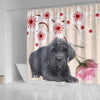 Neapolitan Mastiff Print Shower Curtain-Free Shipping