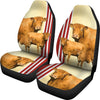 Limousin Cattle (Cow) Print Car Seat Cover-Free Shipping