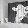 Brown Swiss cattle (Cow) Print Shower Curtain-Free Shipping