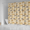 Greyhound Dog Pattern Print Shower Curtains-Free Shipping