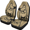 Cute BullDog Print Car Seat Covers-Free Shipping