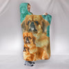 Cute Pekingese Dog Print Hooded Blanket-Free Shipping