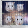 Campbell's Dwarf Hamster Print Shower Curtains-Free Shipping