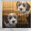 Lovely Shih Tzu Print Shower Curtains-Free Shipping