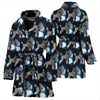 Poodle Dog Pattern Print Women's Bath Robe-Free Shipping