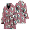 Australian Shepherd Dog Pattern Print Women's Bath Robe-Free Shipping