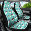 Papillon Dog Floral Print Car Seat Covers-Free Shipping