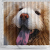 Lovely Chow Chow Dog Print Shower Curtains-Free Shipping